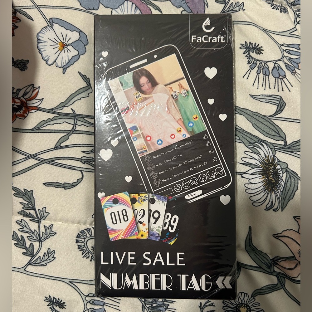 NWT Live Sale Number Tags